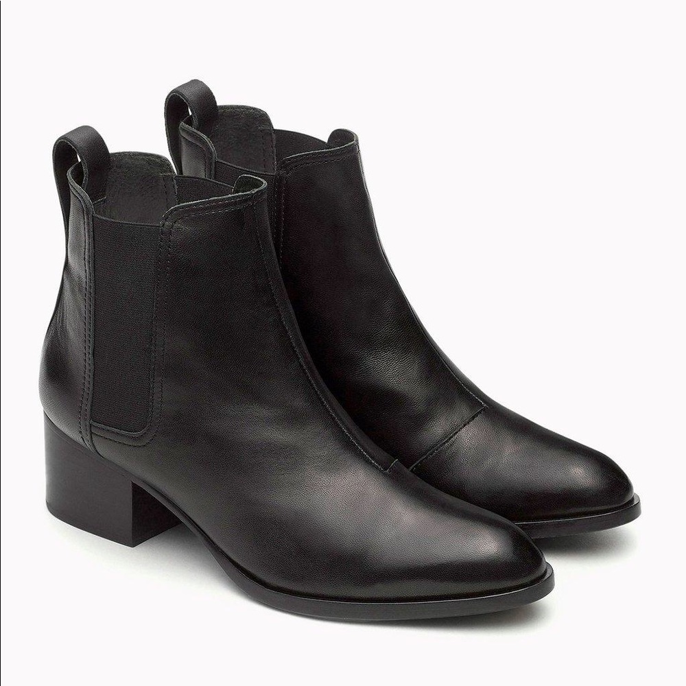 Rag & Bone Walker Boot - Black Leather, Sz 39 NIB